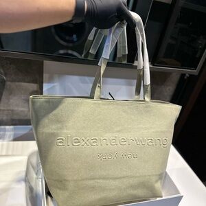 Alexander Wang Sage Green Embossed Tote